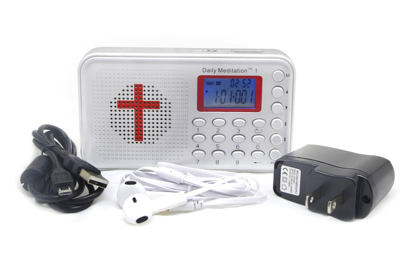 [Australia - AusPower] - 1 NLT Audio Bible Player - New Living Translation Electronic Bible (with Rechargeable Battery, Charger, Ear Buds and Built-in Speaker) 