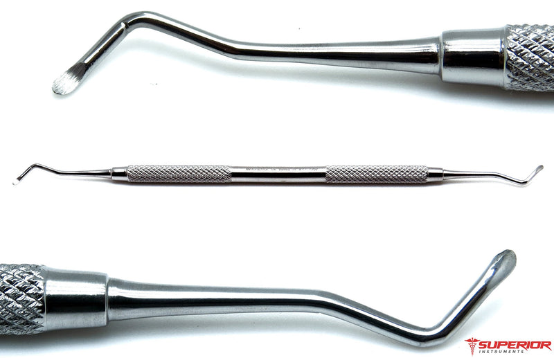 [Australia - AusPower] - Dental 18W Excavators Spoons 1.5mm Double Ended Restorative Oral Steel Instruments 