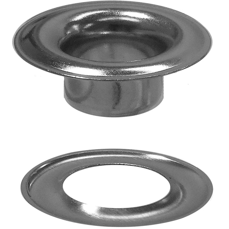 [Australia - AusPower] - Stimpson 2GWSSM100 Marine Grade Stainless Steel Sheet Metal Grommet & Washer Set, Durable & Heavy-Duty, 3/8 Inch Grommet, 100 Sets of Steel Grommets, Stainless Washer for Wiring & Hole Plug Assortment 100 pieces of Each 