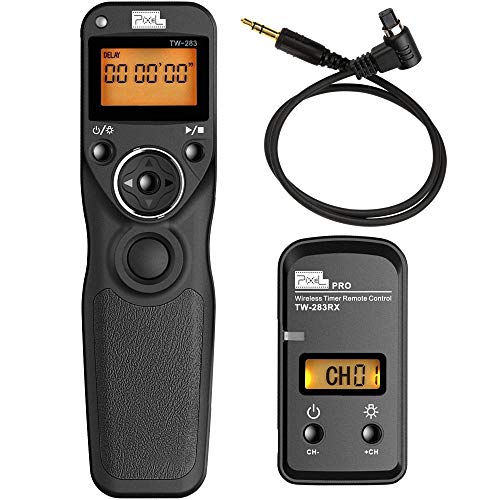 Pixel TW-283/N3 Wireless Shutter Remote Release Control for Canon 5D Mark III/ 5D Mark IV/ 5D 6D /7D Mark II/ R5 7D 50D 40D 30D D60 D30 1DX MARKII