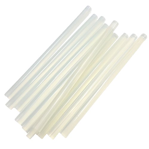 TRENDBOX 10-pack hot melt glue sticks, 11mm x 200mm adhesive strips for craft, DIY, home and office repairs