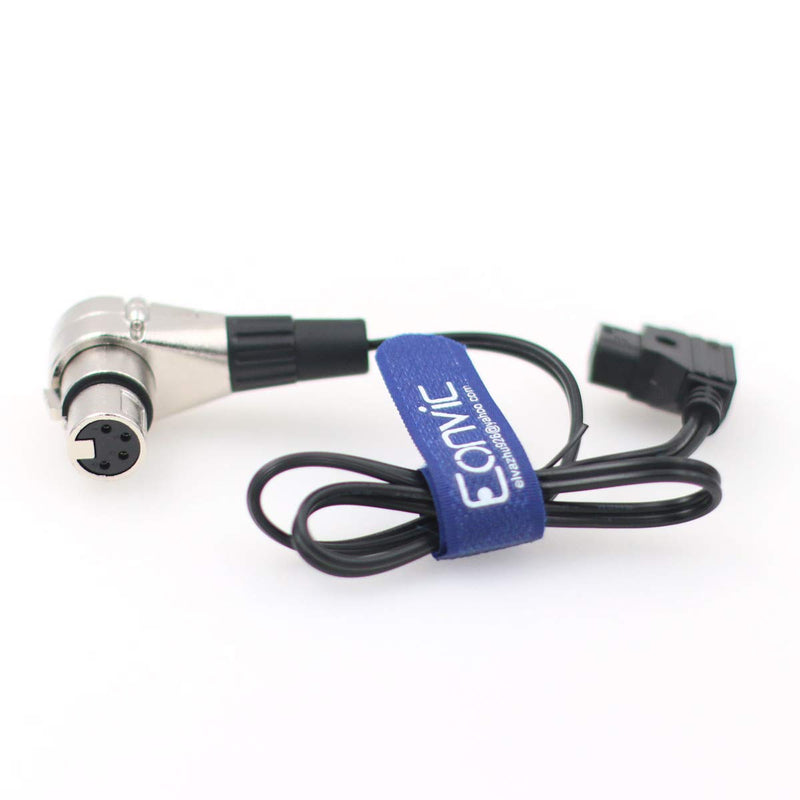[Australia - AusPower] - Eonvic D-Tap Male to 4 Pin XLR Female Right Angle Adapter Power Cable for DSLR Camcorder (Straight Cable) straight Cable 