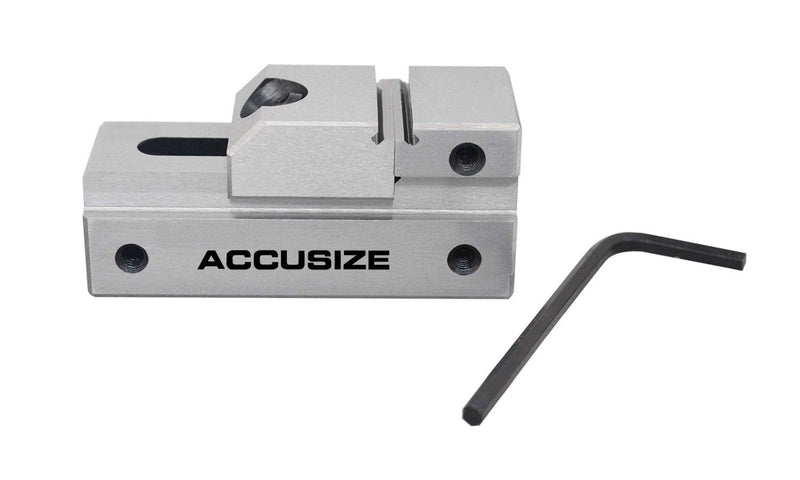 Accusize Industrial Tools 1''/25 mm Mini Precision Toolmakers Insert Vise, 3541-0050 | 15/16 in Jaw Width, 1/2 in Opening, 0.0002 in Squareness, 0.005 mm/100 mm Parallelism, 3541-0050