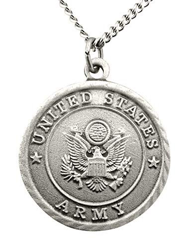 Pewter United States Armed Forces Saint Michael Medal, 1 Inch Army