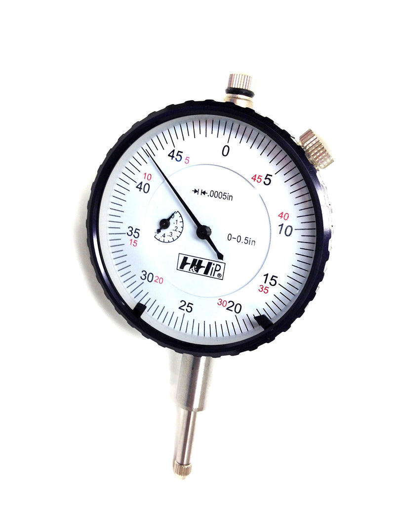 [Australia - AusPower] - HHIP 4400-1095 Pro Series AGD Group 2 Dial Indicator, .0005" Graduation, 0-100 Reading, 0-0.50" Range 0-0.50" Range, .0005" Graduation 