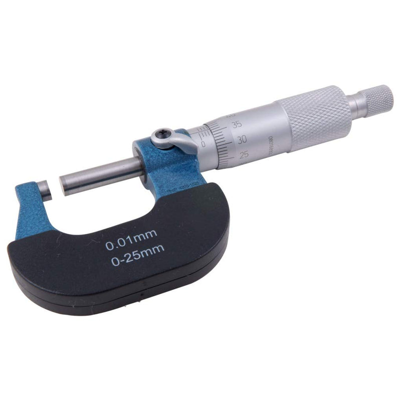 [Australia - AusPower] - HHIP 4200-1025 Metric Outside Micrometer, 0-0.25 mm Range, 0.01 mm Graduation 0-25mm Range 