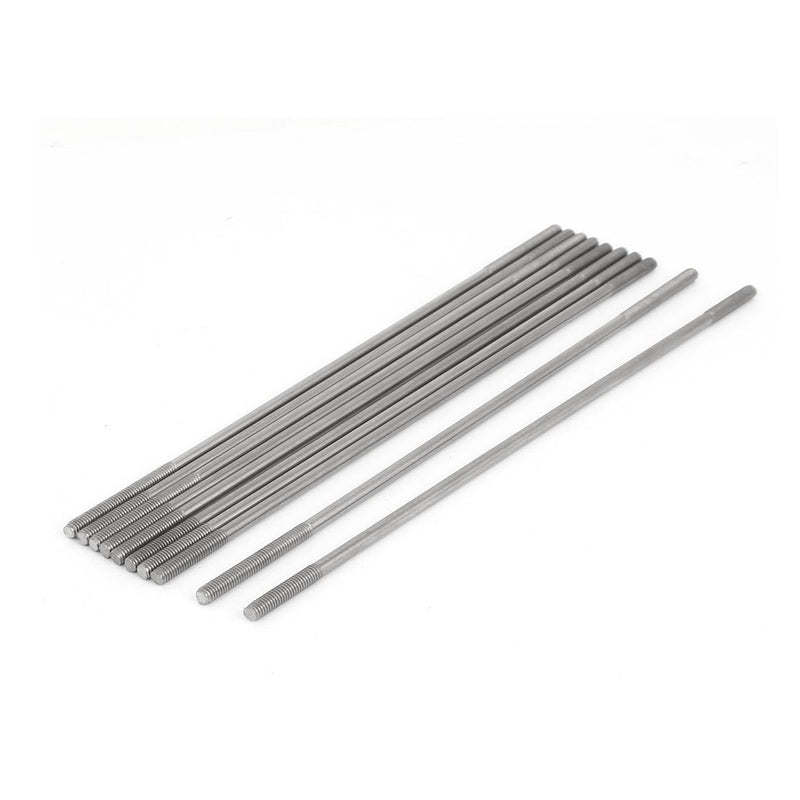 [Australia - AusPower] - uxcell M4x180mm 304 Stainless Steel Double End Threaded Stud Screw Bolt 10pcs 