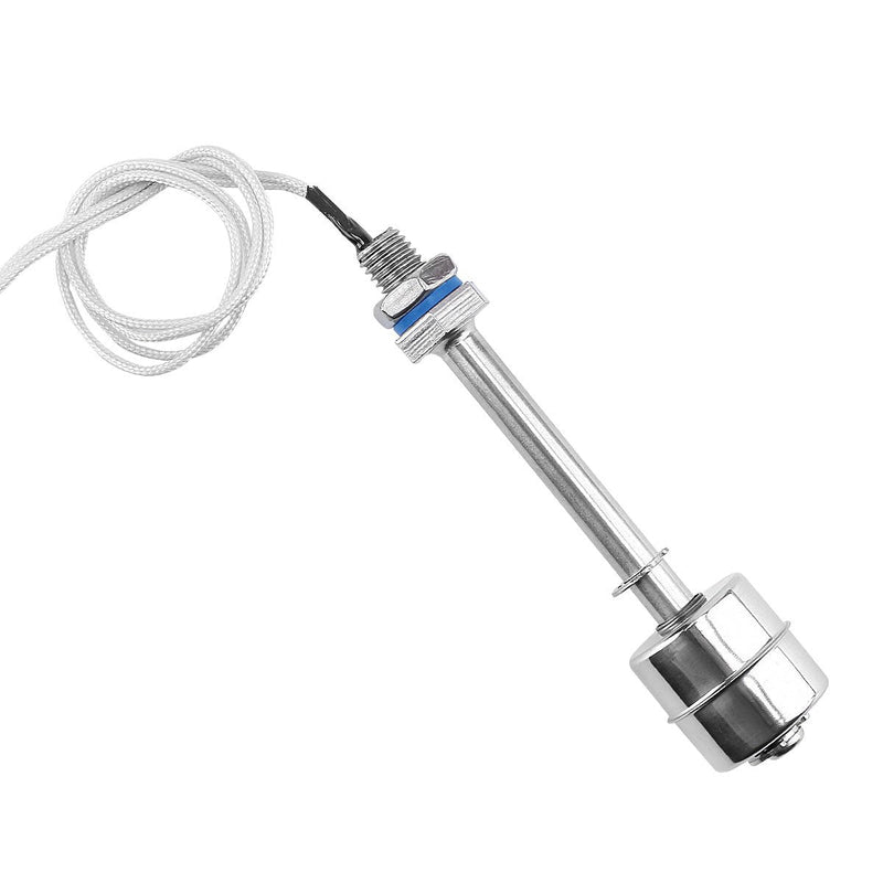 [Australia - AusPower] - Elecall 4"Float Switch Stainless Steel Tank Water Level Sensor 110V ES10010 Wire Length 12inch ES10010 1 Floater 