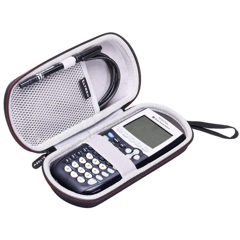 [Australia - AusPower] - LTGEM Case for Texas Instruments TI-84, 89/83 / Plus/CE Graphics Calculator-Includes Mesh Pocket.(Hard and Black) 1-Grey 