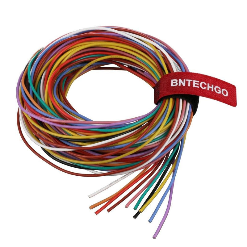 [Australia - AusPower] - BNTECHGO 20 Gauge Silicone Wire Kit 10 Color Each 10 ft Flexible 20 AWG Stranded Tinned Copper Wire 10 colors each 10ft 20 silicone wire 