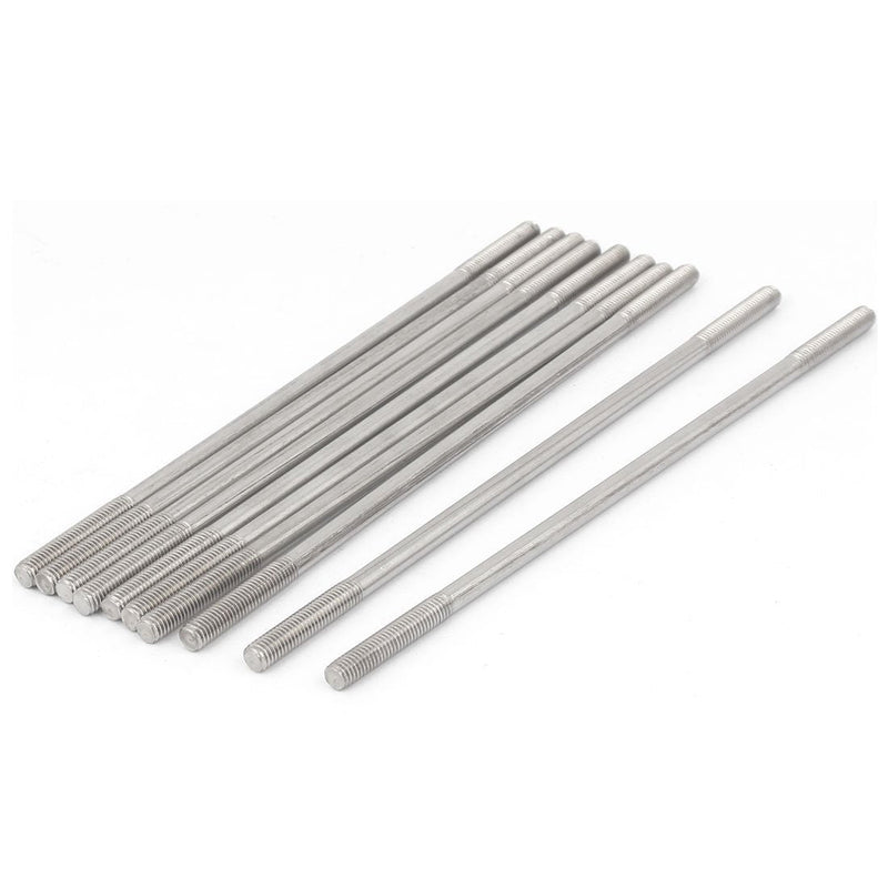 [Australia - AusPower] - uxcell M5x150mm 304 Stainless Steel Double End Threaded Stud Screw Bolt 10pcs 
