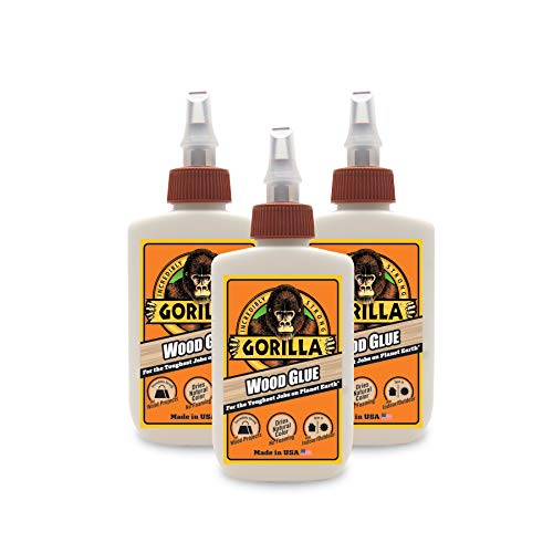 Three 4-ounce bottles of GORILLA Wood Glue, Pack of 3