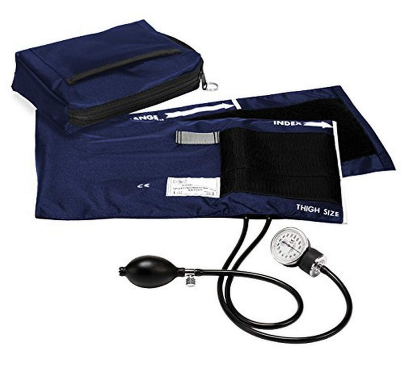 [Australia - AusPower] - Prestige Medical Premium Adult Aneroid Sphygmomanometer, Navy, X-Large, 15.00 Ounce 