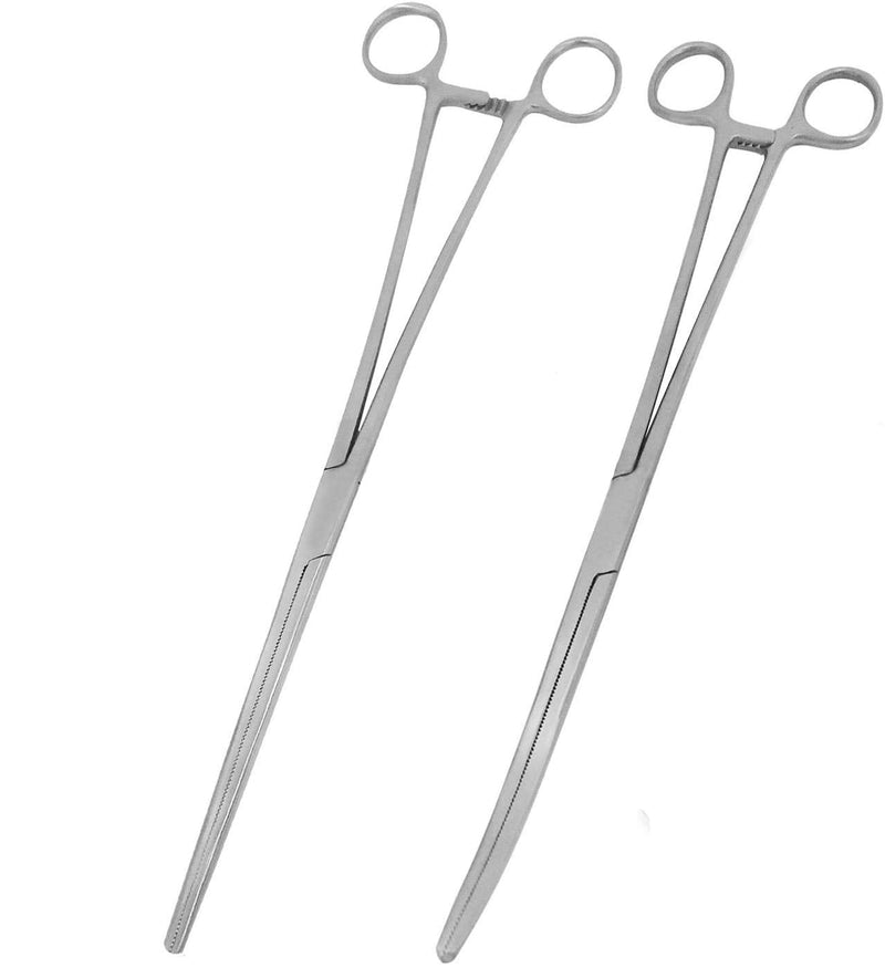[Australia - AusPower] - OdontoMed2011 Forceps, Straight 12" + Curved 12" Quality Instruments 