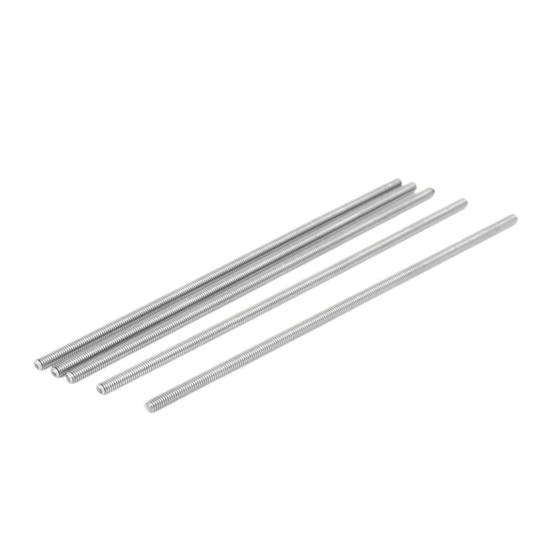 [Australia - AusPower] - uxcell M4 x 150mm 304 Stainless Steel Fully Threaded Rod Bar Studs Silver Tone 5 Pcs 