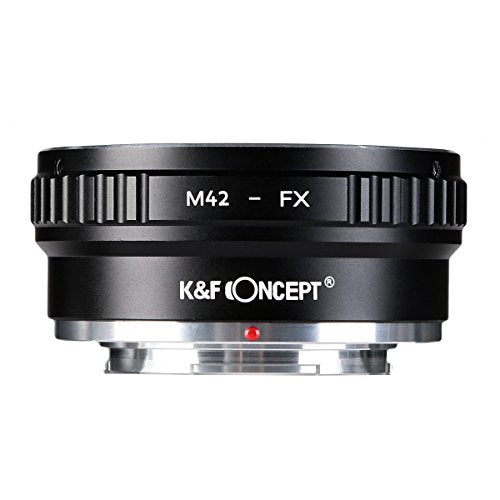 K&F CONCEPT Lens Adapter M42 to Fuji X Compatible with M42 Mount Lens to Fujifilm Fuji X-Series X FX Mount Mirrorless Camera Body