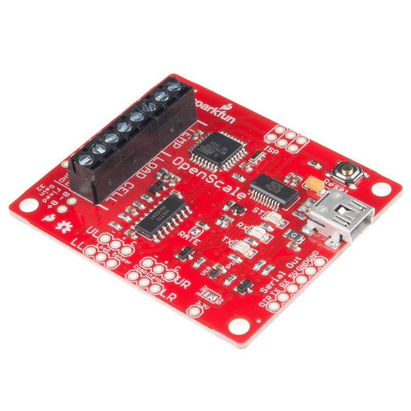 [Australia - AusPower] - SparkFun OpenScale Simple-to-use Open Source Solution for Measuring Weight and Temperature Includes HX711 24-bit ADC for weigh Scales TMP102 FT231 with mini USB, for USB to Serial Connection 