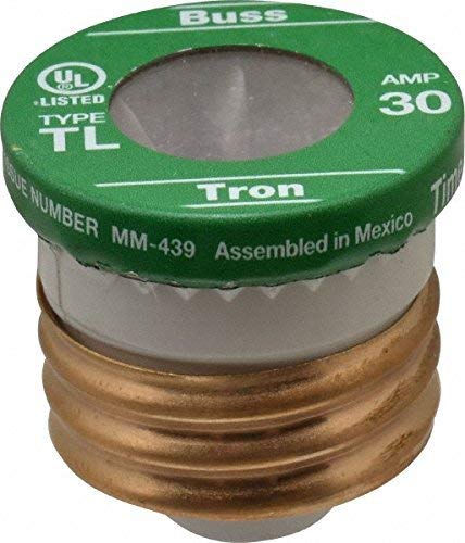 [Australia - AusPower] - Bussman BP/TL-30 30 Amp Time Delay Plug Fuses 3 Count 
