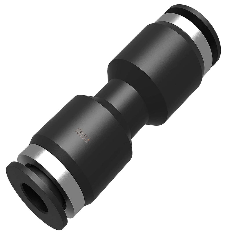 [Australia - AusPower] - 3/8 Air Line Fittings Straight Push To Connect Air Hose Fittings Quick Connect Pneumatic Fittings 10 Pack 3/8" Straight Union 