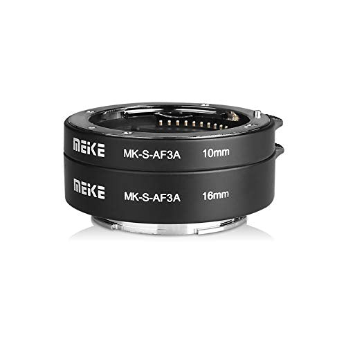 Meike S-AF3A Auto Focus Macro Extension Tube Set for Sony E/FE Mount Camera Mk-s-af3a