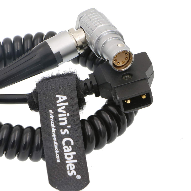 [Australia - AusPower] - Alvin's Cables Arri Alexa Mini Camera Coiled Power Cable 8 Pin Female Right Angle to D Tap coiled cable Right angle 8 pin 