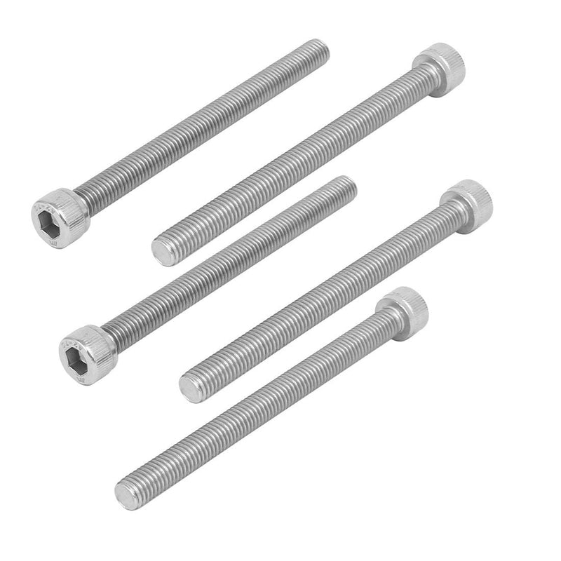 [Australia - AusPower] - uxcell M10 x 120mm 304 Stainless Steel Hex Socket Head Cap Screws DIN912 5PCS 