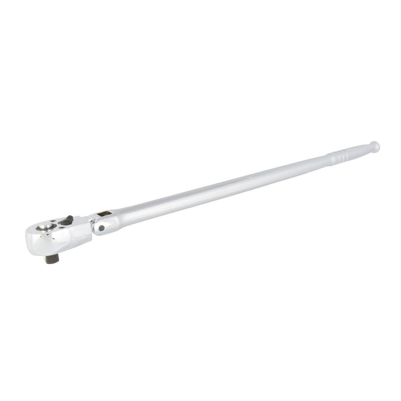 Steelman 18-inch, 3/8-inch Drive, 72-tooth Flex-Head Ratchet, Flexible Head Can Tilt 180 Degrees, Quick Release, Durable Steel, Long Extended Handle 18-Inches