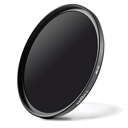 GREEN.L 67mm Infrared Filter, 67mm IR 720nm (R72) Filter for Camera Lens