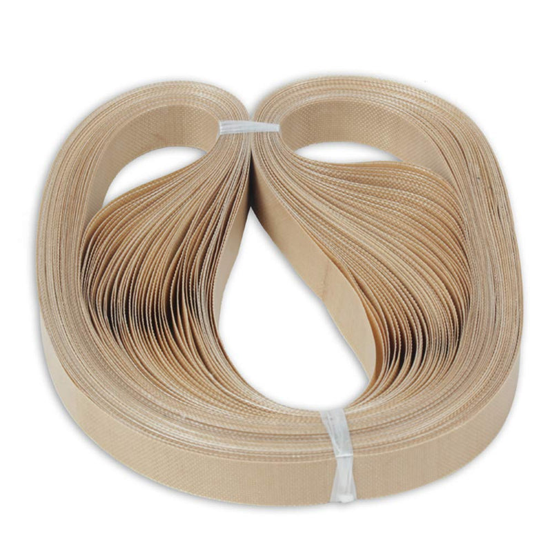 YJINGRUI PTFE Belt for Sealing Machine, 750mmx15mmx0.2mm, 50pcs | Continuous Band Sealer, Sealing Tape