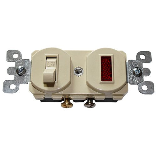 [Australia - AusPower] - Walk-in Cooler Replacement Light Switch - Single Pole with Pilot Light 