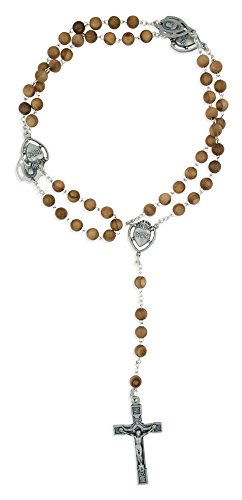 Venerare Sacred Heart of Jesus Olive Wood Rosary