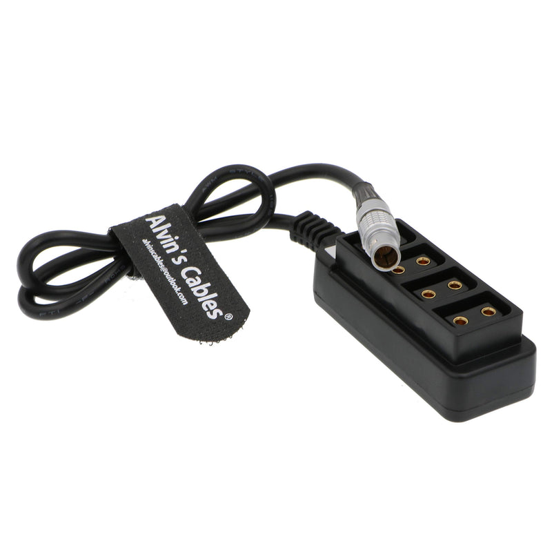 [Australia - AusPower] - Alvin's Cables 2 Pin Male to 4 D Tap Female Splitter Cable for ARRI RED DSMC2 Jetpack RTmotion Sidekick Straight 2 pin 