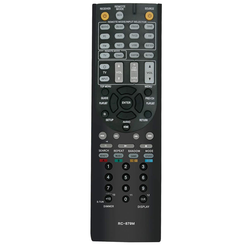 [Australia - AusPower] - RC-879M Replace Remote Control Applicable for Onkyo AV Receiver TX-NR535 TX-SR333 HT-R393 TXNR535 TXSR333 HTR393 HT-R593 HTR593 