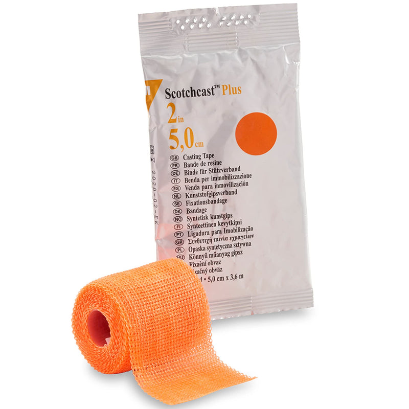 [Australia - AusPower] - 3M 82002W ScotchCast Plus Casting Tape 2" x 4 Yards - Bright Orange - 1 Roll 
