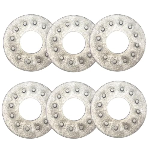 Tite-Lok Pin-Lok wedge lock washers, 6-pack, shown as silver metal washers