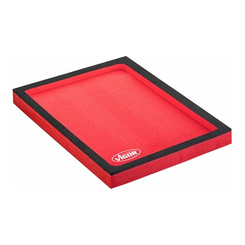 Vigor 2K Foam Insert with Storage Compartment, Pack of 1, V5018 | 38 g, empty soft foam insert, with cut-out, empty compartment, size M, Vigor 2-component soft foam inserts