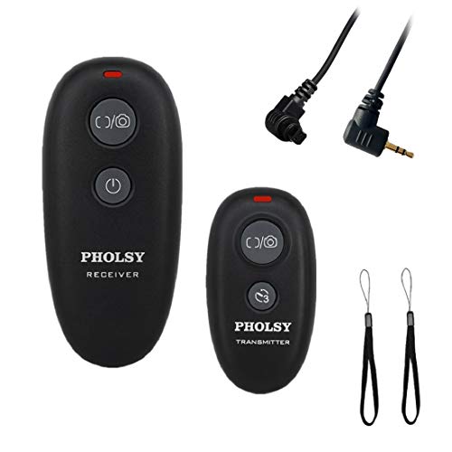 PHOLSY Wireless Release for Canon Olympus Fuji Camera Remote Control Compatible with Canon / Fuji / Olympus