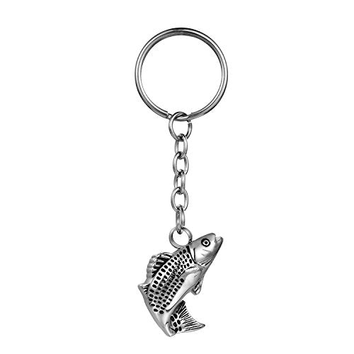 COCO Park Cyprinoid Jump Over Dragon Door Urn Pendant Keychain Fish Cremation Jewelry for Ashes Memorial Keepsake