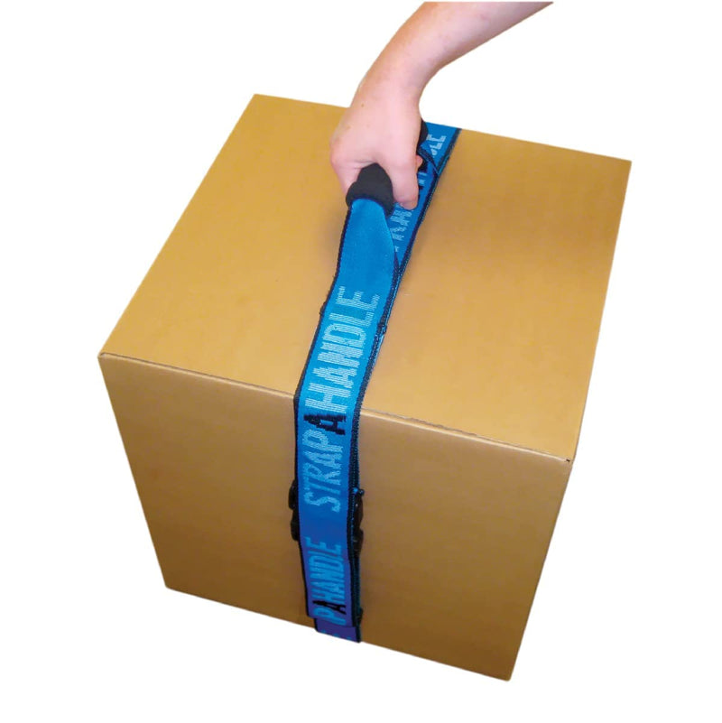 [Australia - AusPower] - Carry Strap with Handle | Adjustable and Strong | for Easy, Safe, Secure Lifting, Moving, Carrying of Heavy Boxes, Groceries, Beach Chairs 6' Length, 40lb. capacity 