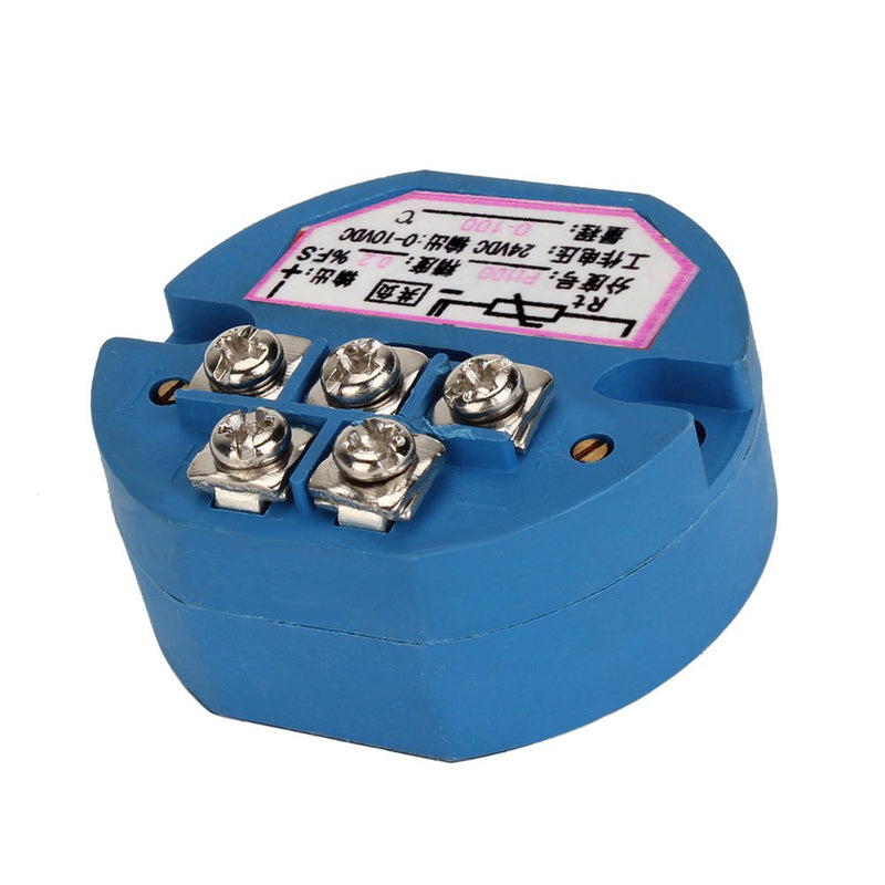 [Australia - AusPower] - PT100 RTD 0-10V Temperature Sensor Transmitter Converter Range from 0°C to 100°C 