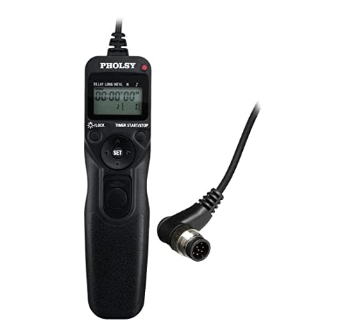 PHOLSY N8 Timer Remote Control Cable with Intervalometer for Nikon N8 for Nikon
