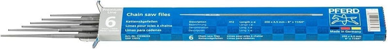 Pferde Chainsaw Files – for manual sharpening of saw chains, 11039203 6 US 4.8 mm