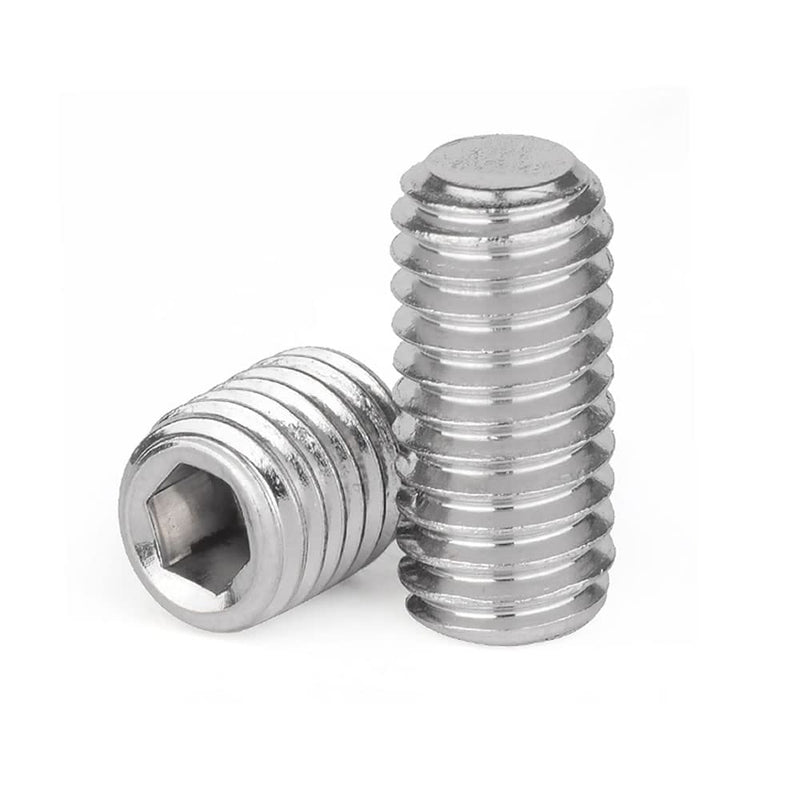 [Australia - AusPower] - Junter 100pcs M2 x 3mm Flat Point Grub Hex Socket Set Screws Metric A2 Stainless Steel DIN913 