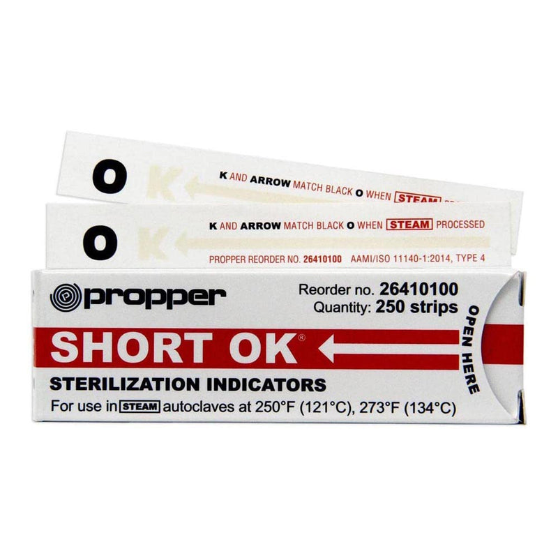 [Australia - AusPower] - Propper Manufacturing 26410100 Sterilization Indicator Strip, 4" Length (Pack of 250) 