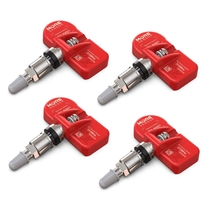 [Australia - AusPower] - MORESENSOR Signature Series 315MHz Pre-Programmed TPMS Tire Pressure Sensor 4-Pack | Clamp-in | Compatible with Select 500+ American Brand Models 20925924 20922900 15268606 | NX-S024-4 