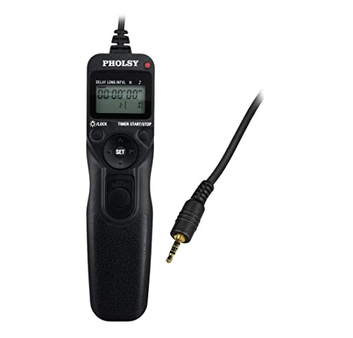 PHOLSY P6 Timer Remote Control Cable with Intervalometer for Panasonic P6 kompatibel mit Panasonic