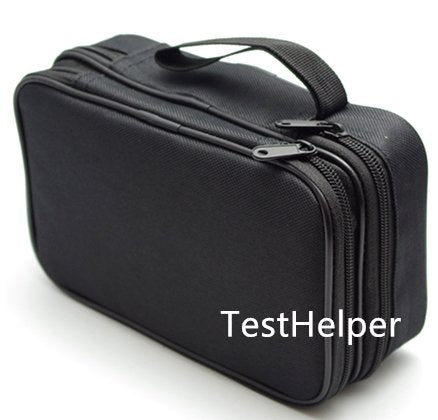 [Australia - AusPower] - TH19 Double Layered Padded Carrying Zipper Soft Case with Wrist Strap Use for Multimeter Meter 