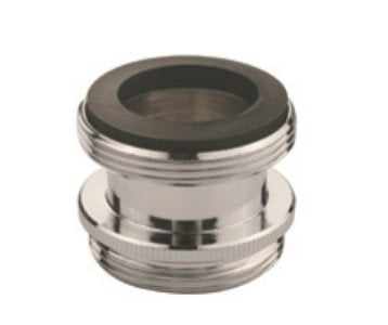 [Australia - AusPower] - Neoperl 15 3070 5 Faucet Adapter, Extra Long, Solid Brass, Chrome Finish, Male 15/16"-27 Top Threads, Male 55/64"-27 Bottom Threads 