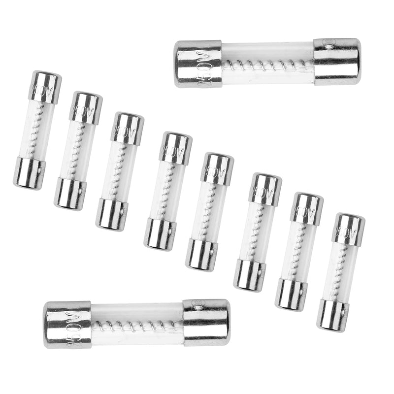 [Australia - AusPower] - 10pcs T2AL250V 5x20mm 2A Slow Blow 250V Slow Acting Fuse Glass Tube Fuse Time-delay Fuse (3/16 in x 3/4 in) Compstudio Compatible with Power Supply, Microwave, Auto Accessories,Circuit Break,etc. 