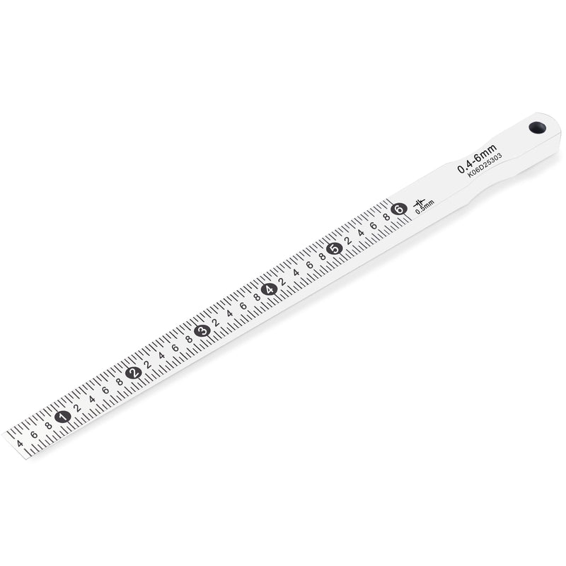 [Australia - AusPower] - YUCHENGTECH Taper Gauge Gap Gage Welding Wedge Feeler Gauge Gap Feeler Wedge Gauge Gap Hole Measure Tool 0.4-6mm 0.4-6 